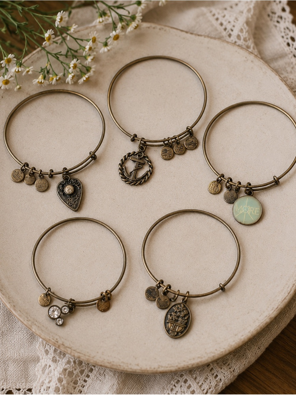 5 Alex & Ani bracelets Charm Bracelet Disney Charm jewelry Charms Jewelry Making